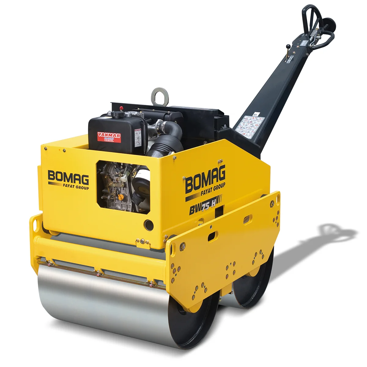 Rodillo tándem BOMAG BW75H, doble tambor liso