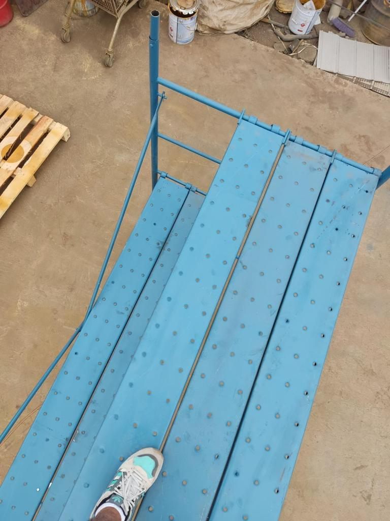 Andamio modular Rentals Josuek armado en obra, listo para trabajo en altura